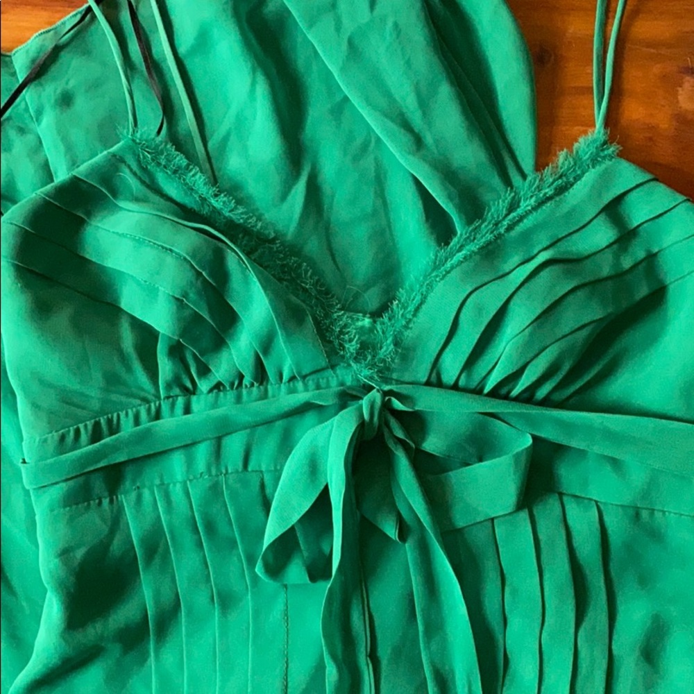 Green ABS dress perfect for holidays